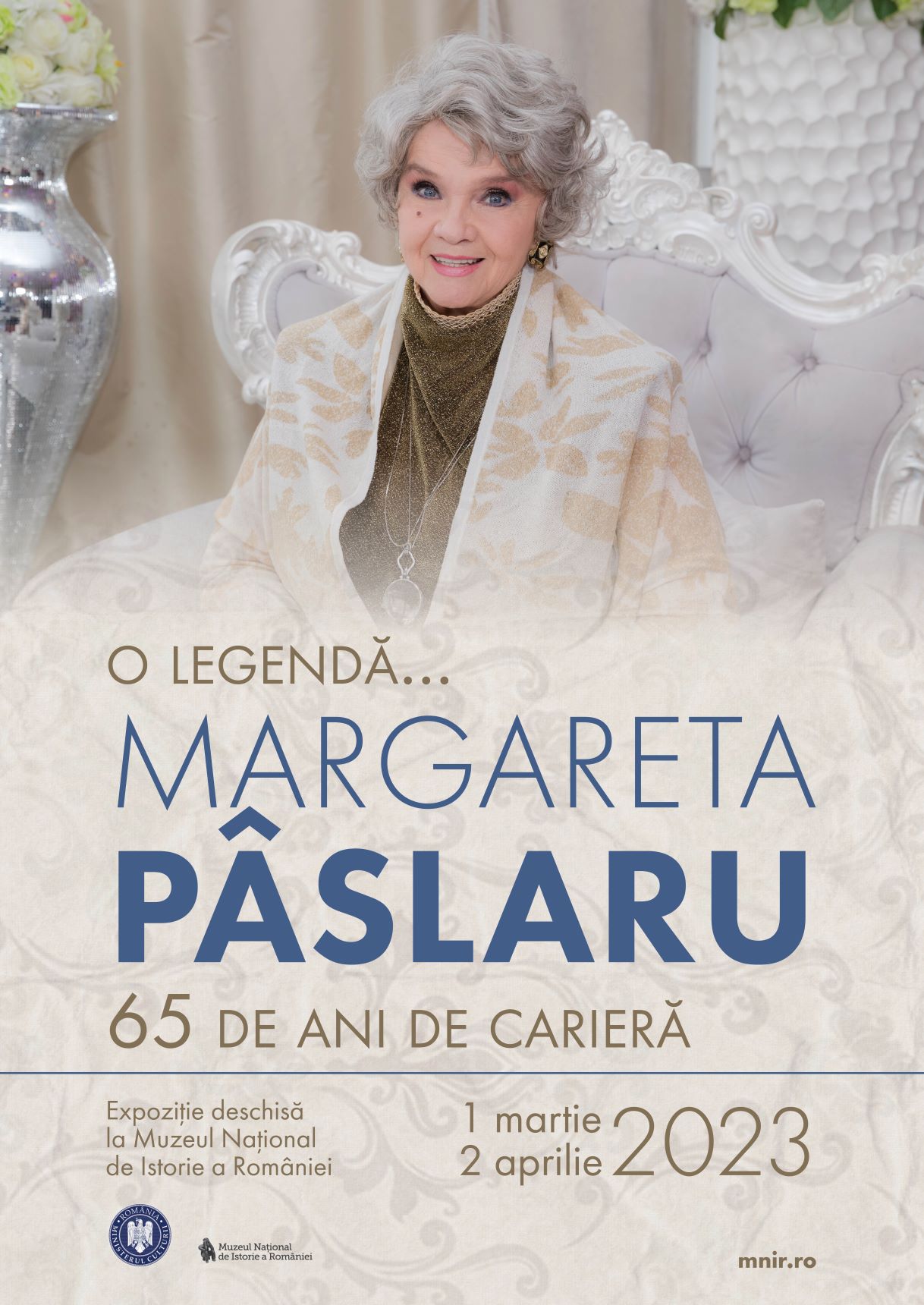 MNIR- expoziția „O legendă… Margareta Pâslaru – 65 de ani de carieră”