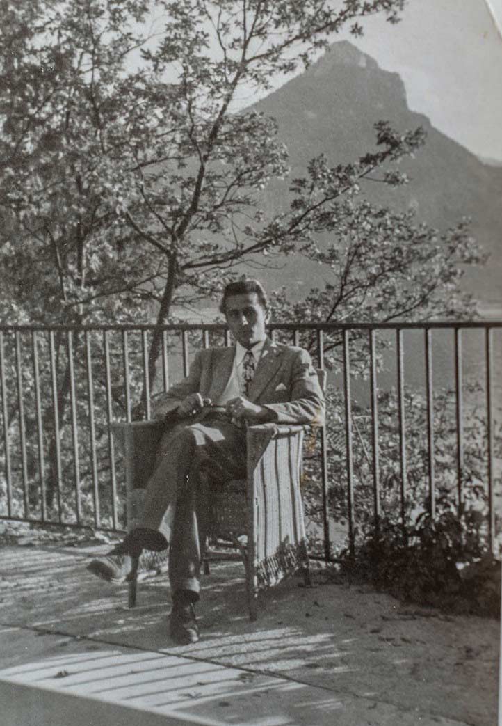 Mircea Carp fotografiat la Salzburg, septembrie 1948 (colecția familiei Carp).