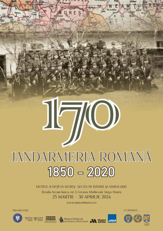 Deschiderea expoziției „Jandarmeria Română 1850 - 2020”, la Muzeul Județean Mureș