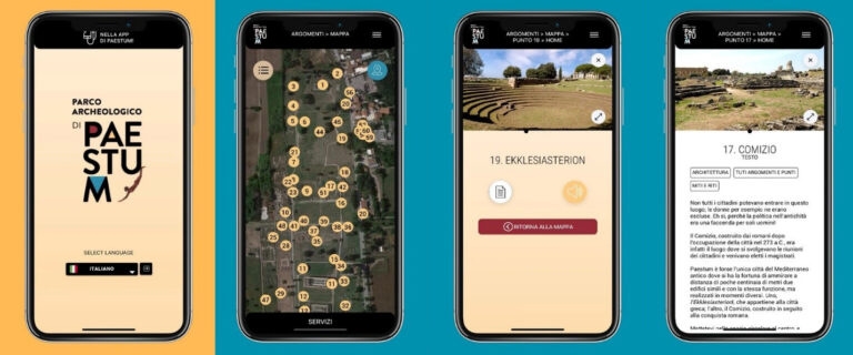 the mobile application "Paestum e Velia"