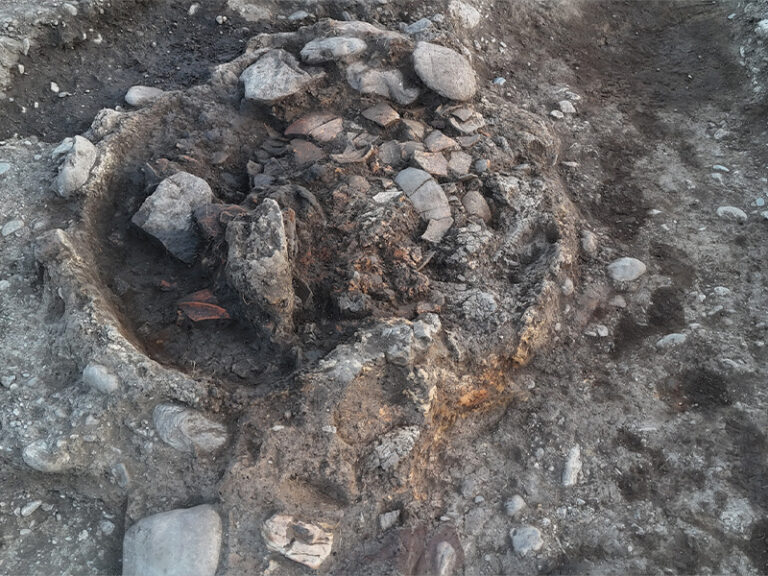 Situl nr. 2 Șendrulești, cuptor de ars ceramica datând din secolul III p. Chr.