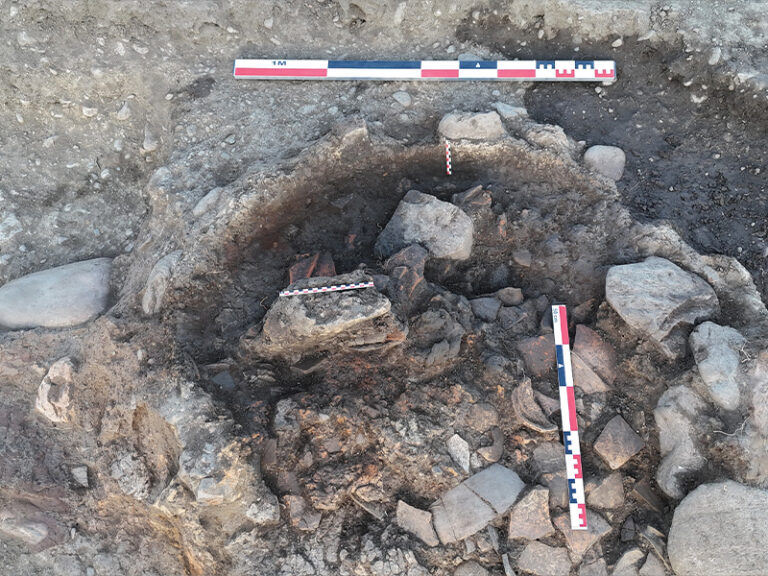 Situl nr. 2 Șendrulești, cuptor de ars ceramica datând din secolul III p. Chr.