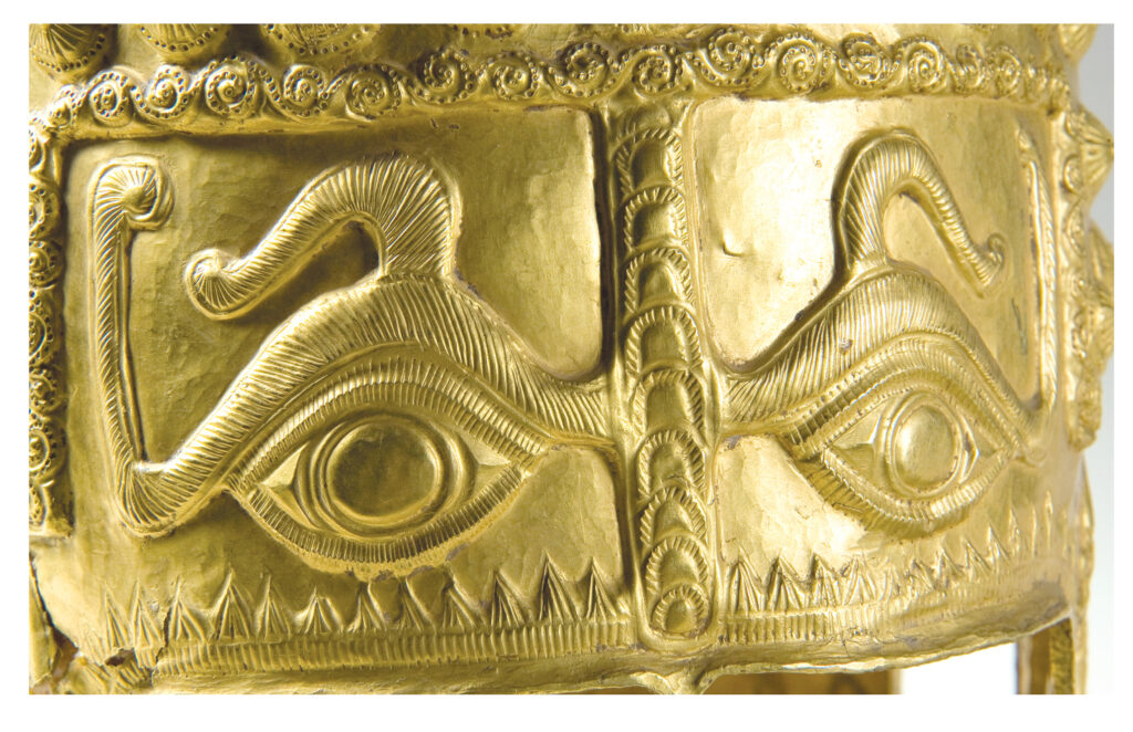 Coiful princiar getic din aur de la Coțofenești, MNIR