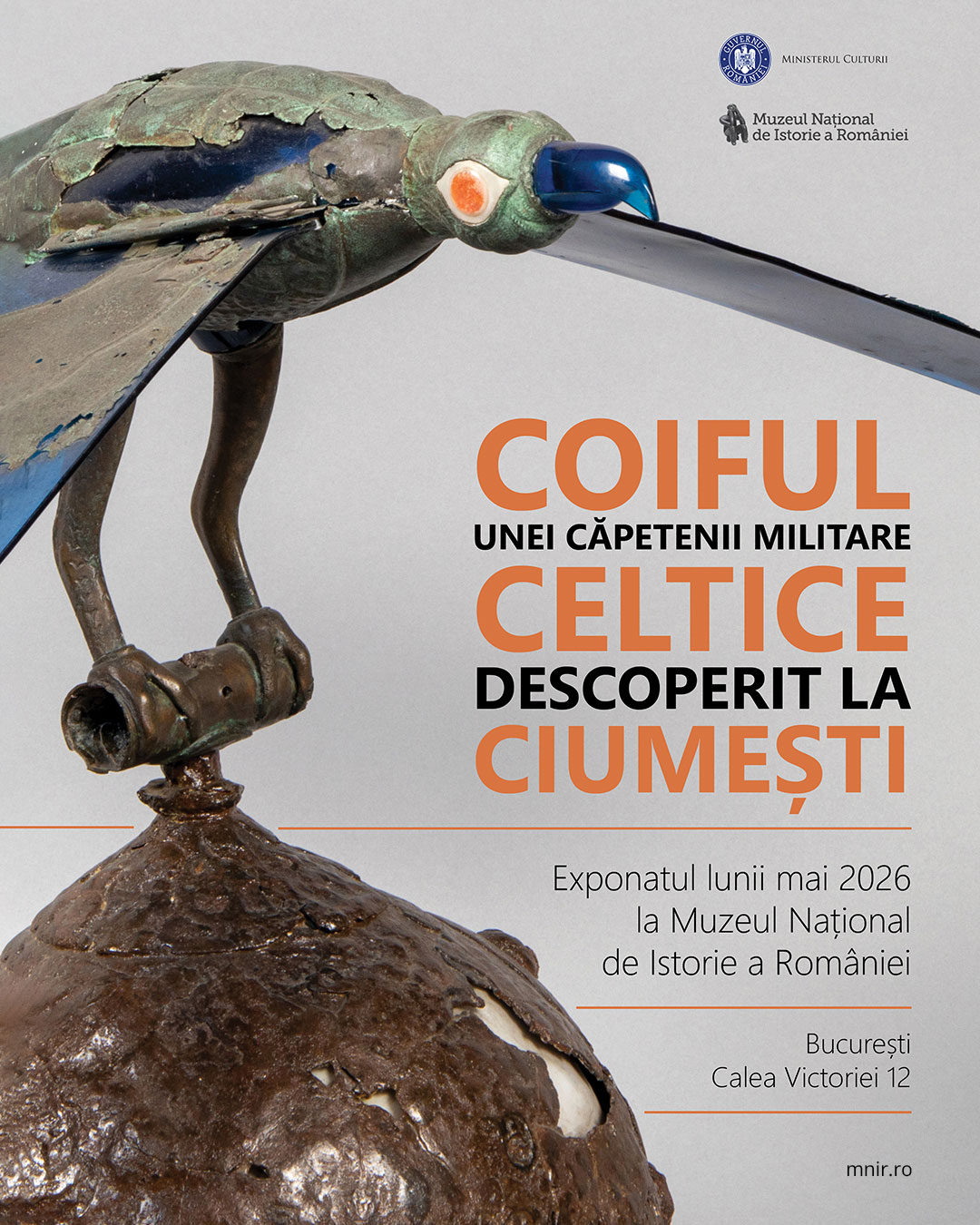 Coiful unei căpetenii militare celtice, descoperit la Ciumești – exponatul lunii mai, la MNIR